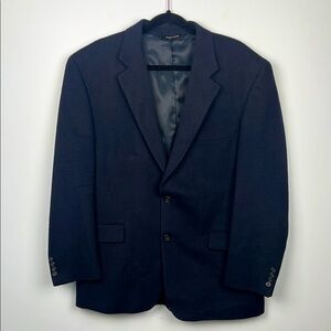 Jos A Bank 43R 100% camel hair navy blue men’s 2 button classic blazer